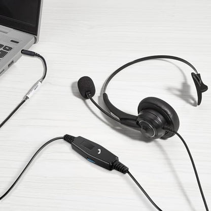 Arama Cell Phone Headset with Microphone Noise Cancelling 3.5mm Headset for iPhone,Android,BlackBerry Mobile Phone and iPad Tablets (A200MP)