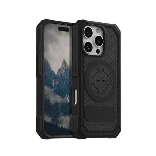 Rokform Rugged Case Compatible with iPhone 16 Pro, Magnetic Cover (Black) - color: Black, size: iPhone 16 Pro