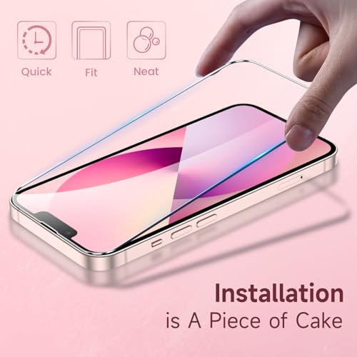 Fotbor for [3 Pack] iPhone 16e/13/13 Pro/14 Screen Protector Glass, 9H Tempered Glass Case Friendly HD Film Accessories iPhone 16e 13 13Pro 14 6.1" - size: iPhone 16e/13/13 Pro/14 - 6.1 inch