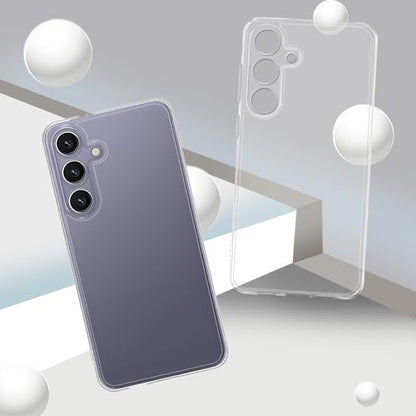 TENOC Phone Case for Samsung Galaxy S25+ Plus, Clear Case Anti-Yellowing Protective Bumper Hard Back Cover - color: Clear Anti-Yellowing, size: S25 Plus