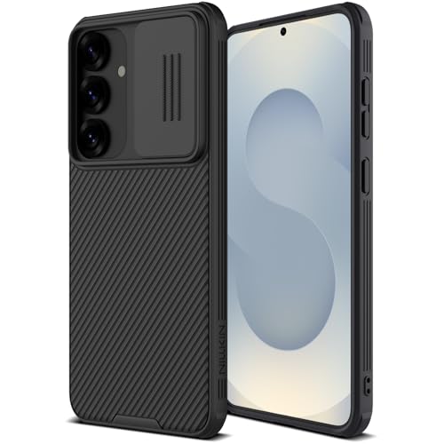 Nillkin for Samsung Galaxy S25 Plus Case with Camera Cover, [Lens Protection] Mil-Grade Shockproof Protective Bumper Hard Cover Slim Phone Case for Galaxy S25 Plus Cases 6.7'' Black - color: Black, size: Galaxy S25 Plus Camera Protection Case