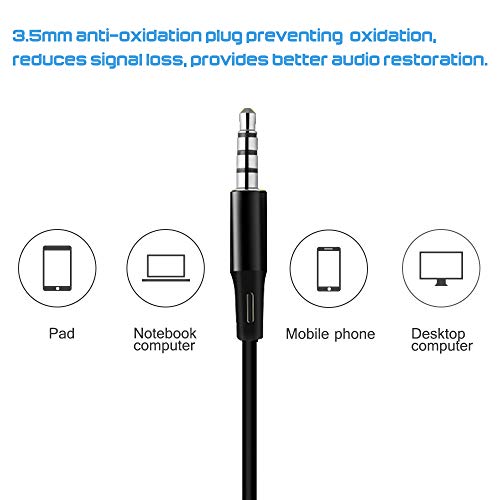 SourceTon 3 Packs Earphone with Remote & Microphone, in Ear Stereo Sound Noise Isolating Tangle Free for Smartphones, Laptops, Gaming, Fits 3.5mm Interface Device - color: 1 Black+1 White+1 Red