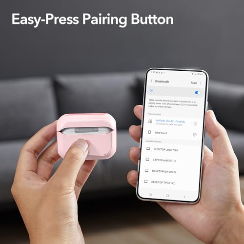ESR for AirPods Pro 2 Case, Compatible with MagSafe, Pink - color: Pink, size: AirPods Pro 2&1 Case
