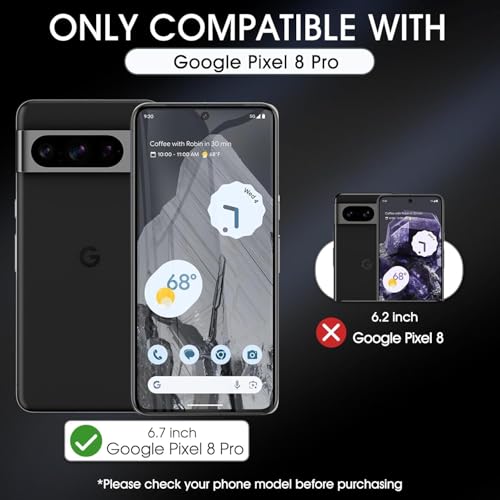 3 Pack Screen Protector for Google Pixel 8 Pro 6.7", HD Ultra-Thin Full Coverage Soft TPU Hydrogel Film Google Pixel 8 Pro - Fingerprint ID Compatible, Self-Healing, Touch Sensitive - size: Google Pixel 8 Pro
