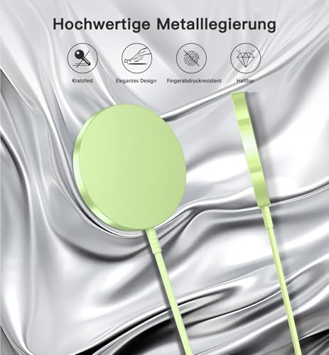 Magnetic Wireless Charger, 2-Pack 15W Fast Mag-Safe Stand for iPhone 17-12 - color: Green Magnatic Charger