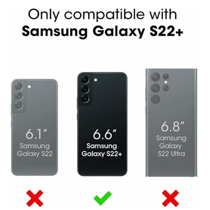 Battery Case for Galaxy S22 Plus, Upgraded 12000mAh Battery Pack Rechargeable Charger Case with Wireless Charging Compatible for Galaxy S22 Plus (6.6 inch) External Charging Case (Black) - size: Galaxy S22 Plus