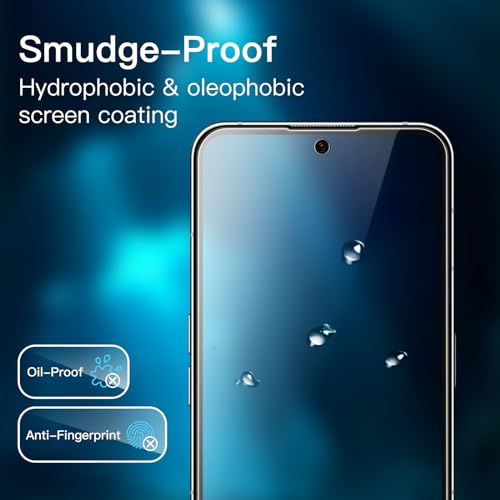 JETech Screen Protector for Nothing Phone 2, 3-Pack | HD Clear, 9H Tempered Glass Film, Anti-Scratch Glass - size: Nothing Phone 2
