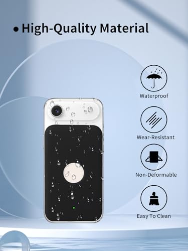 Compatible with Apple iPhone Air MagSafe Battery,UYRUREL Premium Silicone Shockproof Protection Ultra-Thin Design, Comfortable and Skin-Friendly,Black. - color: Black