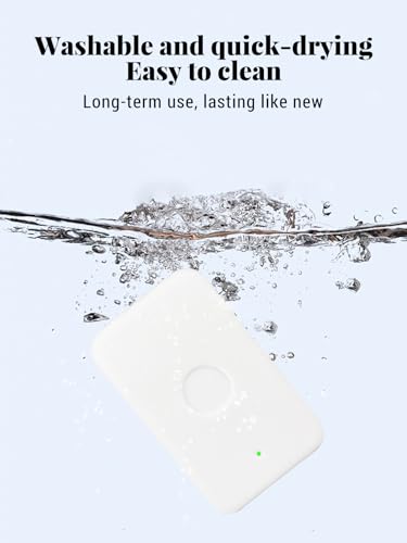 2-Pack for iPhone Air MagSafe Battery Protective Case, Soft Silicone Shock-Absorbing Design, Waterproof and Portable, Provides All-Around Protection for MagSafe Battery (White+Black)