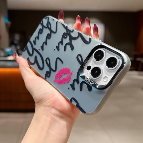 Compatible with iPhone 11 Case(10FT Military Grade Drop Protection),with Pink Lip Pattern,Hard Shell Shockproof Cover 30LIP-11 - color: Pink LIP