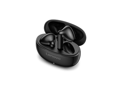 Lenovo E310 True Wireless Earbuds, Bluetooth 5.3 TWS Headphones with 13mm Drivers, AI Noise Reduction Mic, Up to 20H Battery with Case, USB-C Charging, IPX4 Water Resistant, Touch Control, Black - color: Black