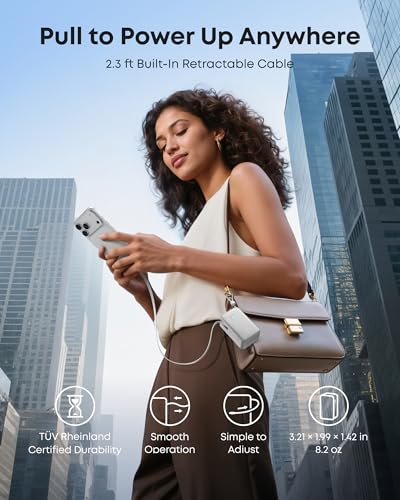 Anker Nano Power Bank, 45W 10,000mAh Portable Charger, iPhone Battery Pack (White) - color: White