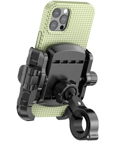 LOKTENWO Bike Motorcycle Phone Mount with Aluminum Alloy Mounting Base