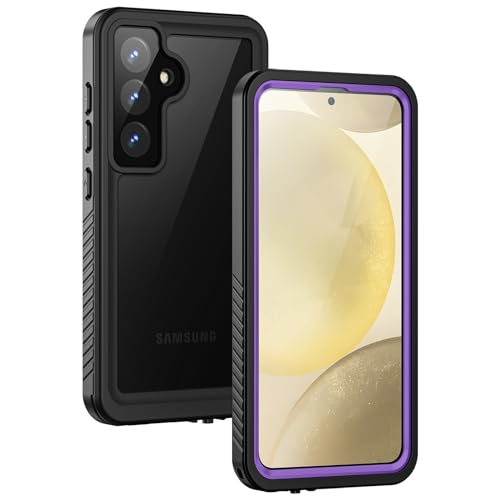 Lanhiem for Samsung Galaxy S24+ Plus Phone Case, IP68 Waterproof Dustproof Case with Built-in Screen Protector, Rugged Full Body Shockproof Protective Cover for Galaxy S24 Plus 6.7 Inch, Purple - color: Purple, size: 6.7" for S24+ Plus