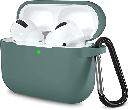 Lerobo for AirPods Pro 2nd/1st Case with Keychain, Pine Green - color: Pine Green