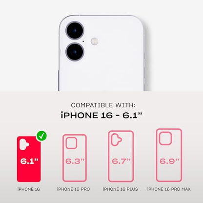 Tech21 EvoArt for iPhone 16 Compatible with MagSafe - Impact Protection Case - in Holographic - color: Blue, size: iPhone 16