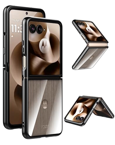 Cresee Case for Motorola Razr Ultra 2025/2026 - Crystal Clear Hard Back + Soft TPU Bumper Shockproof Cover Phone Case for Moto Razr Ultra 2025/2026 - Black Transparent - color: Black Transparent