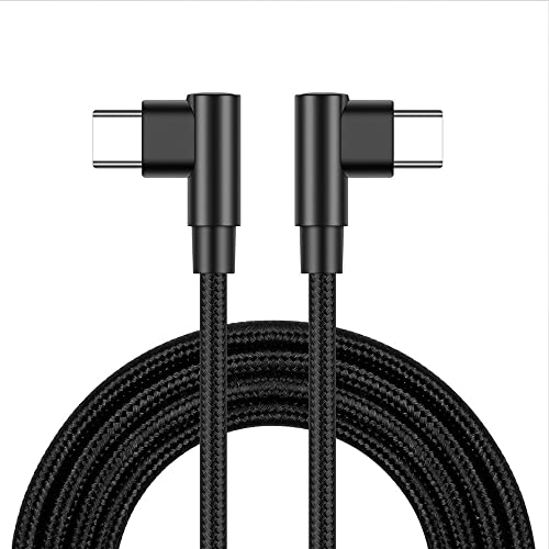 90 Degree USB C Power Data Cable 6FT, 60W PD Fast Charging & 480Mbps Data - style: USB C Male to Male (2M/6.5FT)