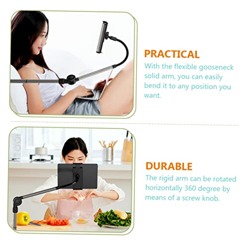 TEHAUX Overhead Phone Mount Cellphone Stand with Flexible Gooseneck Arm