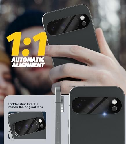 Orzero (5 Pack) Camera Lens Protector for Google Pixel 10 Pro, Protector de Cámera Tempered Glass 9H Precise Camera Cutouts Anti-Scratch Does Not Affect Night Shots and Flash - size: Google Pixel 10 Pro