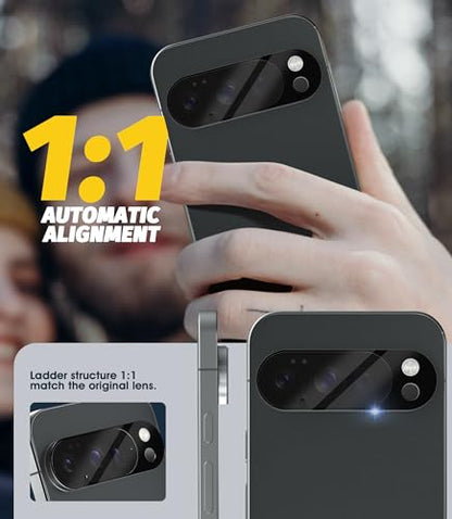 Orzero (5 Pack) Camera Lens Protector for Google Pixel 10 Pro, Protector de Cámera Tempered Glass 9H Precise Camera Cutouts Anti-Scratch Does Not Affect Night Shots and Flash - size: Google Pixel 10 Pro