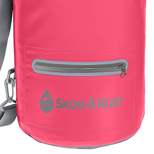 Skog Å Kust DrySak Roll Top Waterproof Bag, 5, 10 & 20 Liter - color: Pink, size: 10 Liter