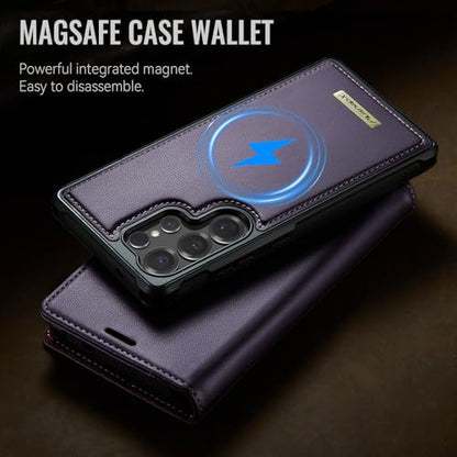 for Samsung Galaxy S26 Ultra 2in1 Detachable Wallet Case, Purple | Compatible with Magsafe, Magnetic, RFID Blocking Card Holder, Shockproof, Kickstand, Wireless Charging, PU Leather Flip Cover - color: (Detachable 2 in 1)-Purple, size: Galaxy S26 Ultra