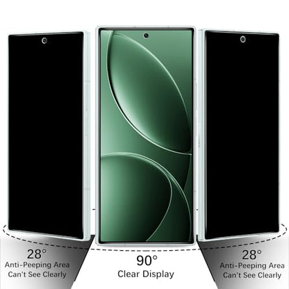 Privacy Screen Protector for Samsung Galaxy Z Fold 7 Tempered Glass - color: Black-Galaxy Z Fold 7