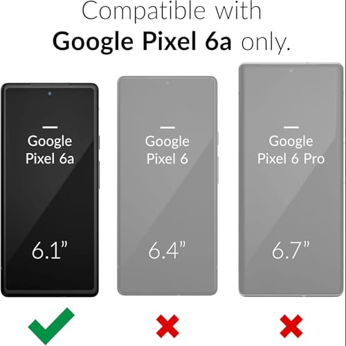 Battery Case for Pixel 6a, Upgraded 10000mAh Battery Pack Rechargeable Charger Case with Wireless Charging Compatible for Pixel 6a(6.1 inch) External Battery Charging Cover(Black) - size: Pixel 6A