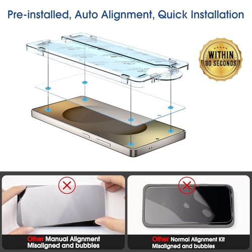 amFilm OneTouch for Samsung Galaxy S25 Ultra Screen Protector TemperedGlass - size: S25U-6.9"