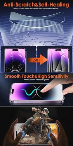 2pcs Flexible Front Screen Protector for iPhone 17e 2026 / 16e / SE (2025) 6.1" 3D Hydrogel Film Transparent TPU Touch Sensitive Fingerprint Unlock Not Tempered Glass
