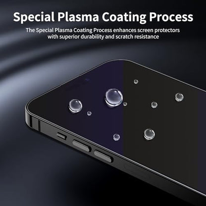 2-Pack Blue Light Tempered Glass Screen Protector for iPhone 17 Air – Anti-Blue Light Tempered Glass, Eye Protection, 9H Scratch Resistant, Easy Installation