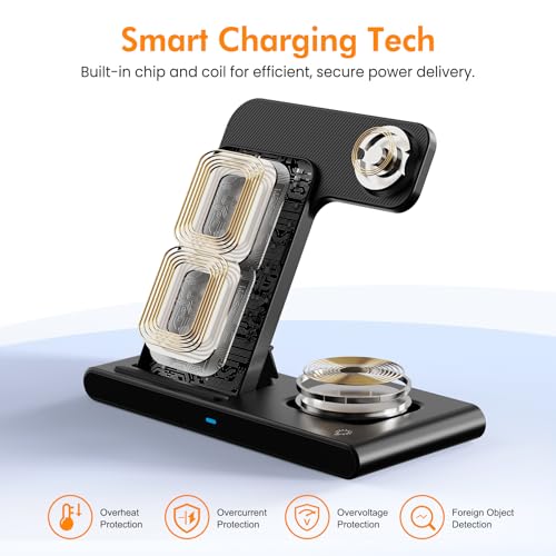 Wireless Charger Fast Charging Station 3 in 1 Charger Stand Home