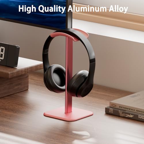 Headphone Stand for Desk - Headset Stand Headphone Holder (Pink) - color: Pink