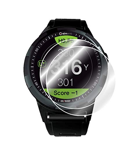 IPG for GOLFBUDDY aim W10 - aim W11 Golf GPS Smartwatch Screen Protector (2 Units) Invisible Ultra HD Clear Film Anti Scratch Skin Guard - Smooth/Self-Healing/Bubble -Free By