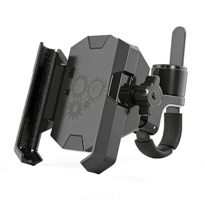 Temvue Stroller Phone Holder,Universal Bike Phone Mount, 360° Rotatable Handlebar Phone Holder with Strong Strap, One-Hand Operation, Motorcycle, Stroller, Treadmill, Fits 4.7–7 inch Phones.