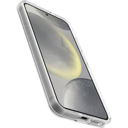 OtterBox Samsung Galaxy S24 Symmetry Series Clear Case - Stardust (Clear/Glitter), Ultra-Sleek, Wireless Charging Compatible, Raised Edges Protect Camera & Screen - color: Clear/Glitter, style: Samsung Galaxy S24