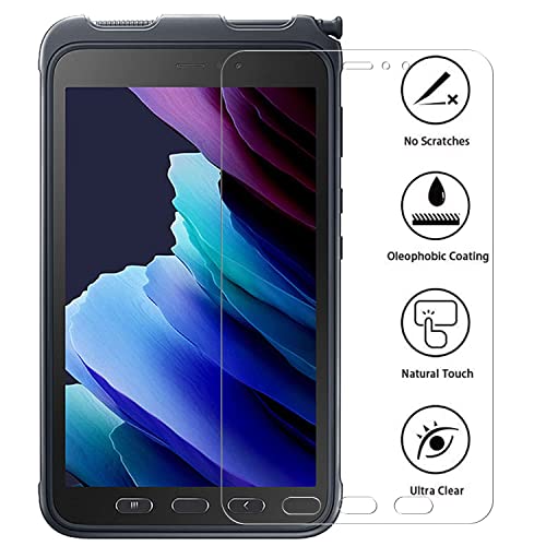 for Samsung Galaxy Tab Active 3 Tempered Glass Screen Protector (8 inch), Full Coverag 9H Hardness HD Clear Scratch Resistant Anti-Fingerprint Film tablet T570 T575 T577 [3-Pack]