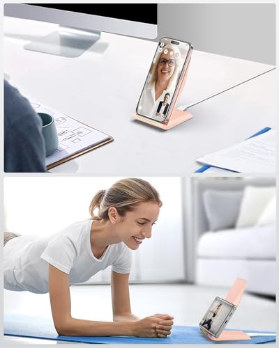 NANAMI Wireless Charger 2 Pack Desktop Fast Wireless Charging Stand - color: White/Pink
