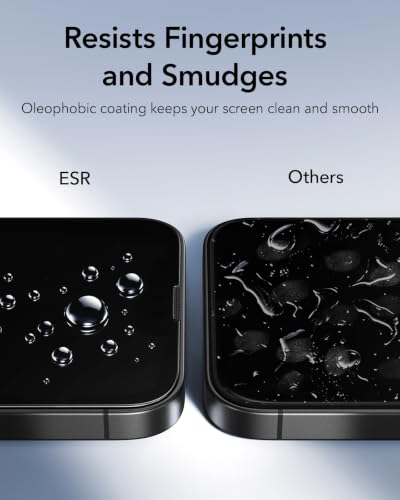 ESR 3 Pack for iPhone 14 Plus/13 Pro Max Screen Protector, Classic | Easy One-Pull Installation, 2X Impact Absorption, 9H Tempered Glass, Full-Coverage Protection, UltraFit Tray, Bubble-Free - size: iPhone 14 Plus/13 Pro Max 6.7 inch