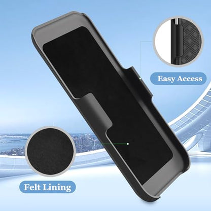 Fingic for Samsung Galaxy S25 Edge Case with Belt Clip Holster Stand | Slim Combo Shell Kickstand Swivel Holster Rugged Shockproof Antiscratch Full Body Protective for Galaxy S25 Edge 2025, Black - size: For Samsung Galaxy S25 Edge (6.7 inch 2025）