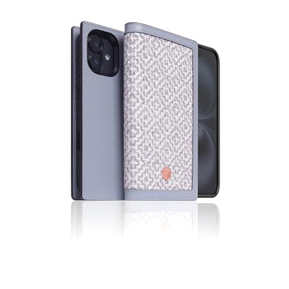 SLG D5 Edition British Fabric Wallet Case for iPhone 16 - [2-in-1] Handcrafted Detachable Diary Style with Magnetic MagSafe Back Cover, Gift Box Included (Ash Blue) - color: [D5 Edition] Ash Blue, size: iPhone 16