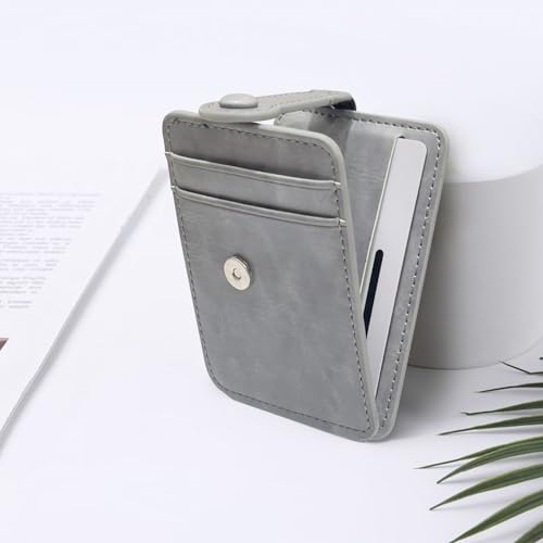 M-Plateau Phone Wallet Stick On – Adhesive Card Holder, Durable & Stylish Multi-Functional Wallet Attachment for Cell Phones, Secure and Slim with Adhesive(Pure Grey) - color: Pure Grey