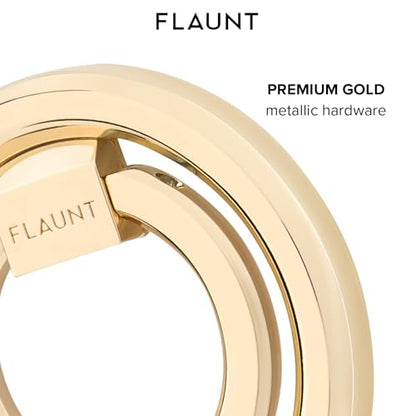 Flaunt MagSafe Phone Ring Holder and Stand - Magnetic Phone Grip - Gold - color: Gold