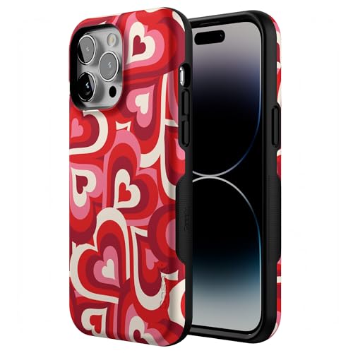 Casely iPhone 14 Pro Max Case | Love Song Remix | Ombre Hearts | Bold Protective Design | Compatible with MagSafe - color: Love Song Remix | Ombre Hearts