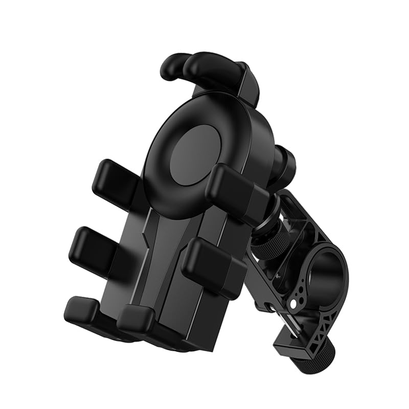 2026Anti-Theft Motorcycle Phone Mount Holder with Vibration Dampener High-Speed Secure Lock, Adjustable Size Handlebar Cellphone Cradle for Bike Bicycle Scooter ATV, Octopus Gripper ﻿