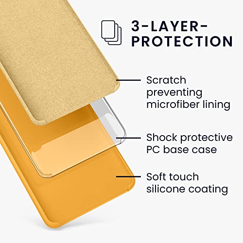 kwmobile Case Compatible with Google Pixel 7 Pro Case - TPU Silicone Phone Cover with Soft Finish - Mango - color: Mango, size: Pixel 7 Pro