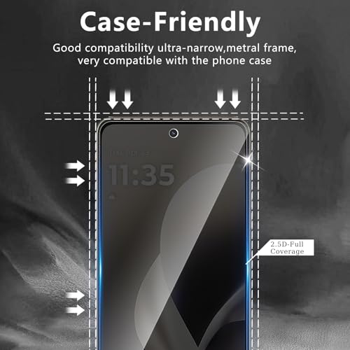 3 Pack Privacy Screen Protector Designed for Motorola Moto G 5G 2026 / Moto G Play 2026 / Moto G Power 2026,Full Coverage Anti-Spy Tempered Glass Film,9H Hardness,Anti-Fingerprint,Bubble Free - size: Moto G Power 2026 FK3