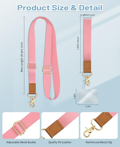 Yonlevres Phone Lanyard Crossbody Strap Wrist Neck Adjustable Women Solid - color: 0 Solid