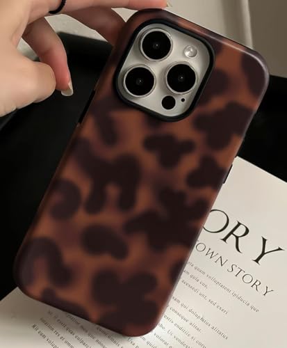 for iPhone 16 Pro Case with Tortoise Leopard Print Trendy Animal Pattern Dual-Layer Shockproof Drop Protection Tough Phone Cover - size: iPhone 16 Pro